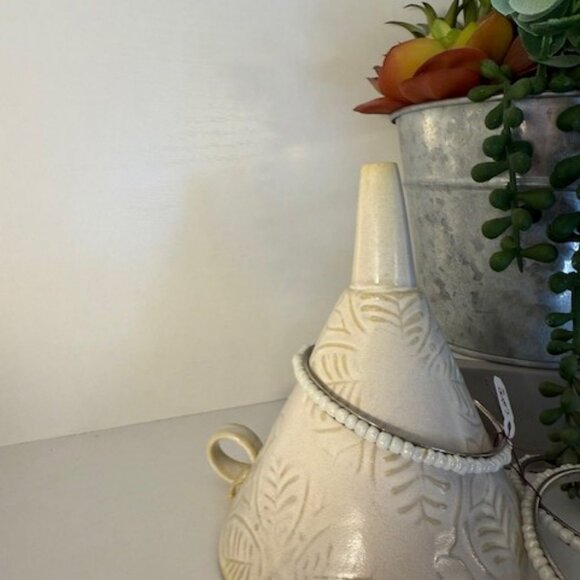 Park Lane "Cabo" Bangle Bracelet Set – White Beaded Bangles - Picture 3 of 4